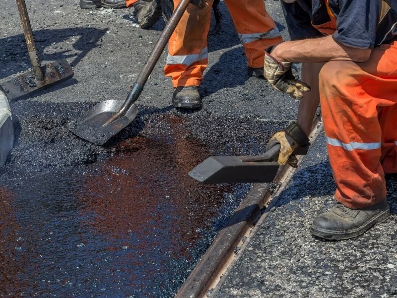 tarmac workers